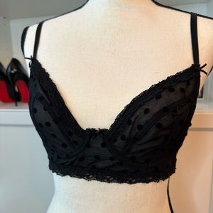 Black Polka Dot Bra - Brand Unknown